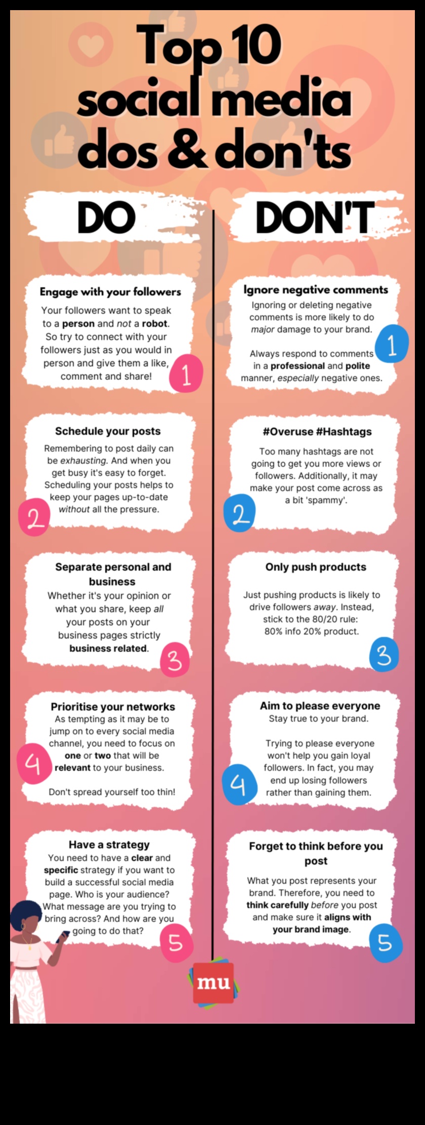 10 ko drīkst un ko nedrīkst sociālo mediju mārketingā uzņēmumiem