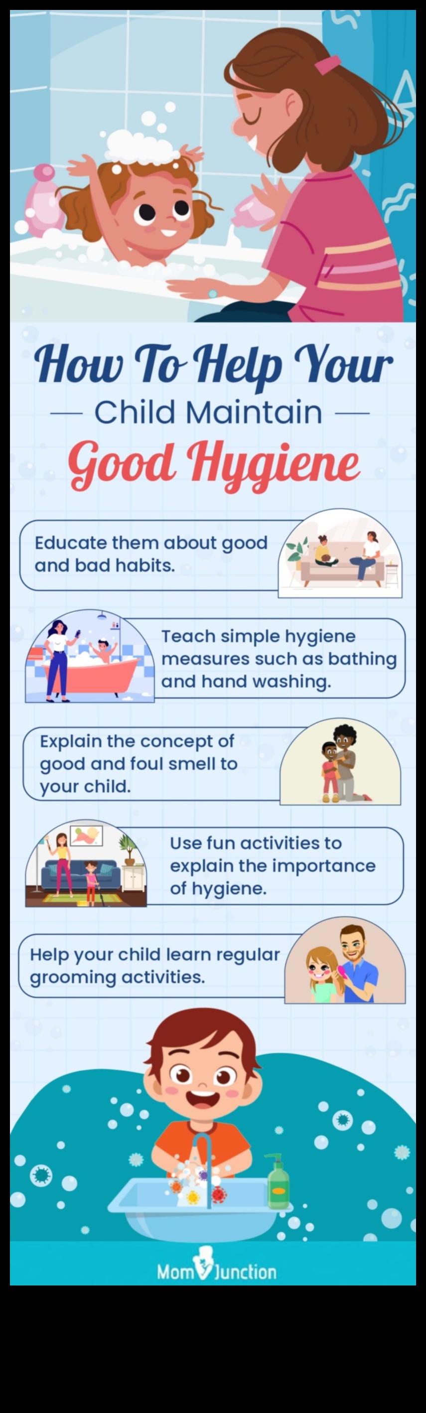 Laimīgu higiēnu — 7 padomi higiēniska bērna audzināšanai 2 Laimīga higiēna: mazuļa aprūpe ārpus pamatiem