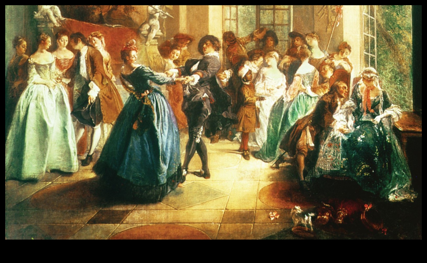 Debesu harmonija: mūzikas un dejas tēmas baroka mākslā