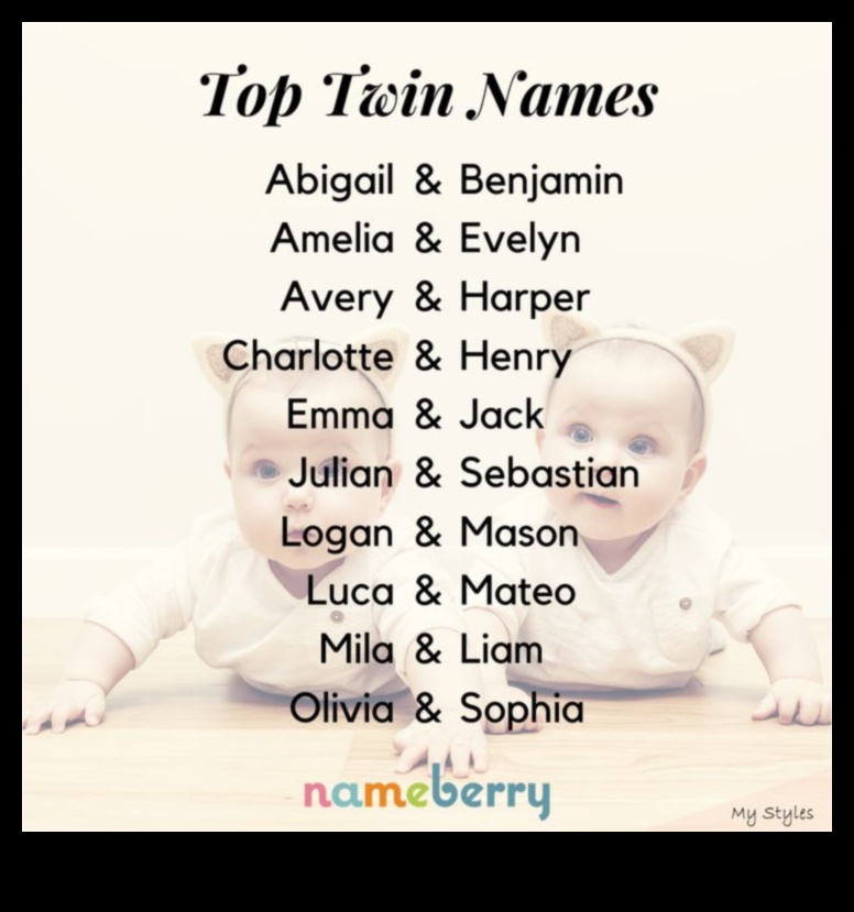 Žilbinoši dueti: papildu dvīņu mazuļu vārdi