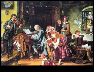 Debesu harmonija: mūzikas un dejas tēmas baroka mākslā